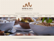 Tablet Screenshot of himalayarestaurant.de